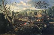 Nicolas Poussin Ideal Landscape France oil painting reproduction